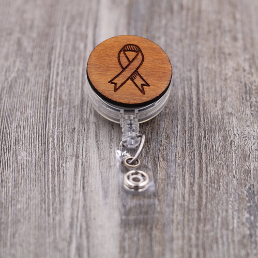 Cancer Ribbon Badge Reel