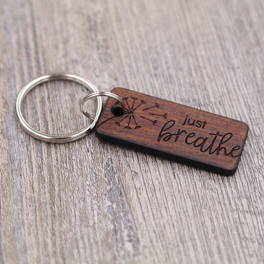 Just Breathe Keychain